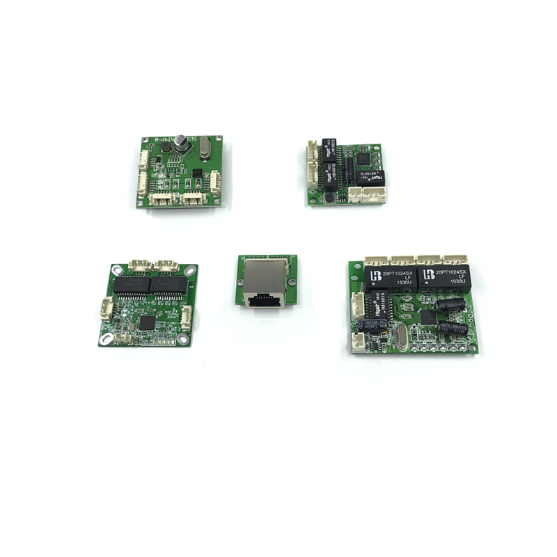 Mini 5V 12V switch module PBC OEM module mini size 3/4/5 Ports Network Switches Pcb Board mini ethernet switch module 10/100Mbps