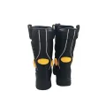 Προστατευτικός εξοπλισμός Black Leather Fireman Boots