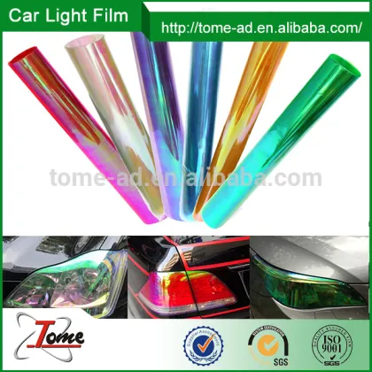 Car light film/car lamp vinly film/self adhesive car head light film