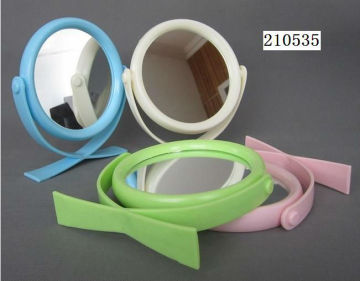 Stand makeup cosmetic dural side normal+magnifying mirror