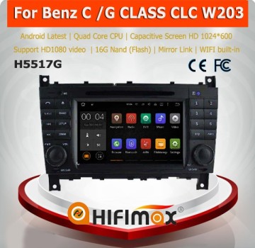 Hifimax 7" android 5.1 autoradio for MERCEDES-BENZ C CLASS (2004-2007) for CLC W203 (2008-10) for G Class W467(2005-2007)