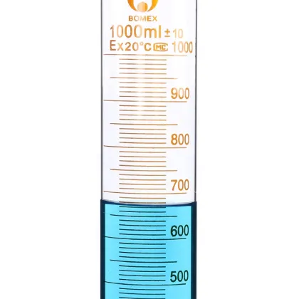 Borosilicate Glass Measuring Cylinder - 5ml to 2000ml Lab Equipment
