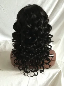 Wholesale cheap Indian Hair human hair full lace wig lace frontal wig popular all over the world straight body wave curly
