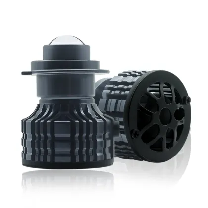 Auto Lighting Systems: H7 LED Canbus Projector Headlights and Fog Driving Lights - Yellow/Lime