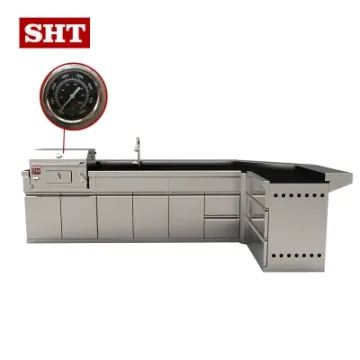 2022 Modern Stainless Steel Grill Outdoor Kitchen Basket Cabinet for Home