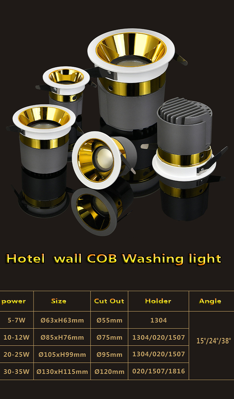 Zigbee Tuya Peredupan 7W 12W 18W Perubahan Warna Aluminium Indoor Reces Commercial Spotlight Led Cob untuk Toko Pakaian