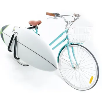 Universal Adjustable Bike Surfboard Rack for Longboards, Shortboards, and Wakeboards