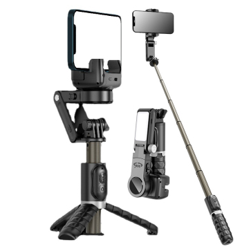 Q18 Anti-shake Extensible Selfie Stick with 360 Stabilizers and Phone Holder