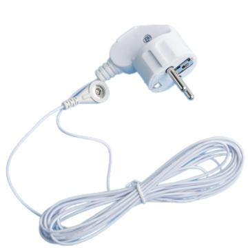 EU Earthing Plug for Grounding Bed Sheets and Mats with 4.5m Wire