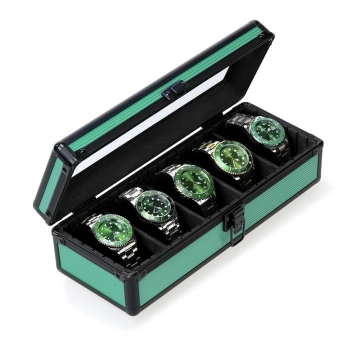 Aluminum Alloy 3/5/10 Slot Watch Storage Box: New Watch Case for Gold Watches