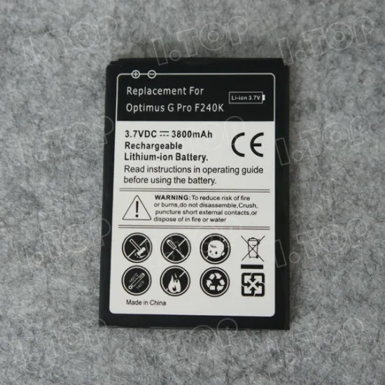 For LG Optimus G Pro F240K battery,3.7V 3800mAh, Made in china