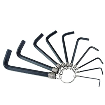 8PCS Black " Tamper Torx" Spanners with a Ring