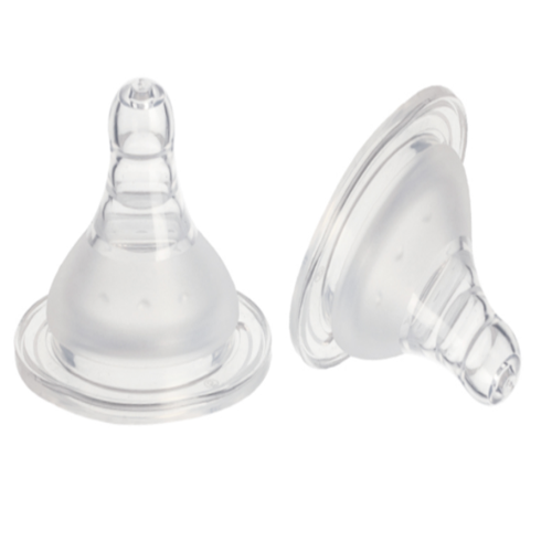 Bico de silicone para tetas de bebê Wide S