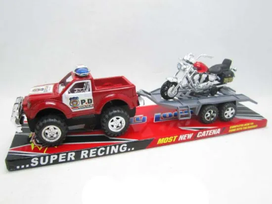 FRICTION POLICE CAR WITH MOTOR