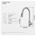 Stainless Steel Pull Down Sprayer Kitchen Sink Faucet