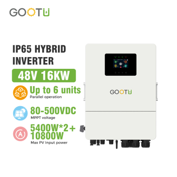 DCからACへのIP65ソーラーハイブリッドインバーター16KW
