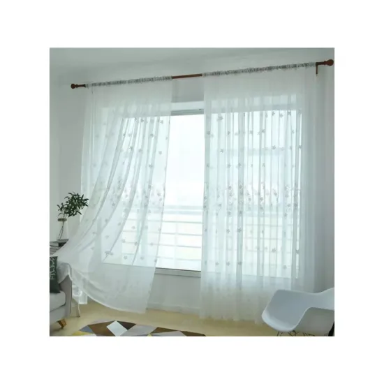 High-Quality Embroidered Sheer Curtains: Enhancing Your Living Room Décor with Style and Elegance