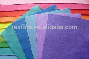 Colourful woolen felt