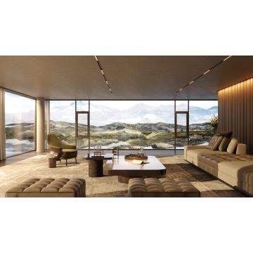 Janela de batente de alumínio resistente de 1,8 mm