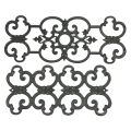 Ferro forjado de metal ornamental