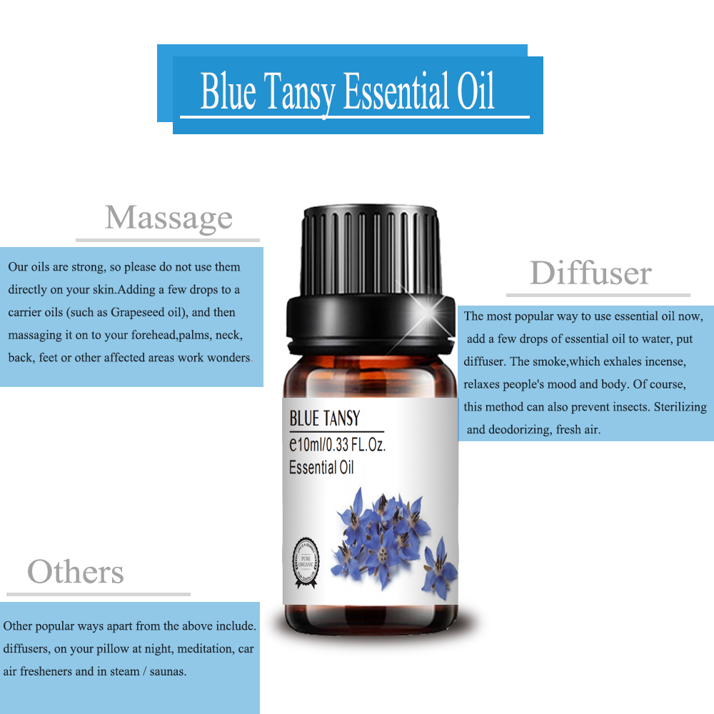 wholesale bulk cosmetic grade private label blue tansy oil