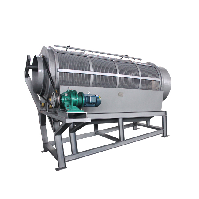 High efficiency rotary screen for mining