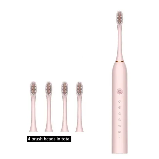 Advanced Home Oral Care: 6-Mode Smart USB Rechargeable Toothbrush with Nano Teeth Whitening Kit and Automatic Travel Function
