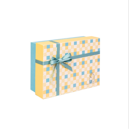 couvercle avec socle coffret cadeau coloré pour écharpe