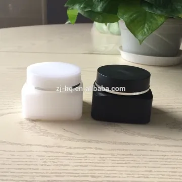30g 50g square shape plastic cosmetic jar