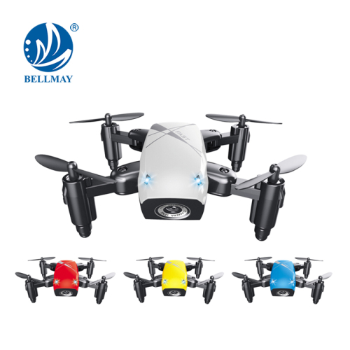 Mini drone S9 S9HW pliable Quadcopter de poche avec appareil photo 480p WIFI App Control un retour de clé et mode sans tête