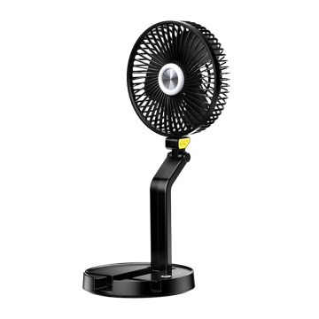 Hot Selling USB Charging Foldable Table Lamp Fan with 7-inch Retractable Design