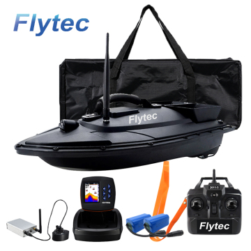 Flytec 2011-5 500M Dual Motors Remote Control Bait Boat: Ice Fishing Sonar Sensor & Fish Finder for Anglers