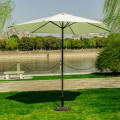 Center pillar umbrella with lamp