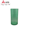 Vase office green vase embossed vase with spary