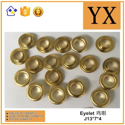 Brass grommets eyelets for clothing in Canada market
