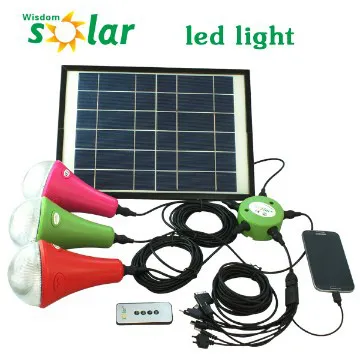 Off-Grid Low Cost Hanging Solar Lighting Kit System For Home
