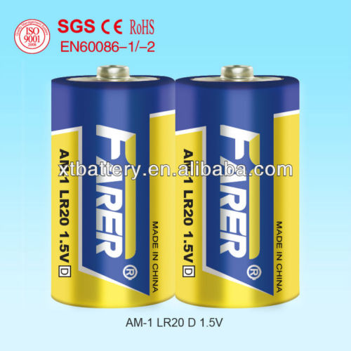 D Size Alkaline Battery, High Quality D Size Alkaline Battery on