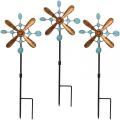 Garden Wind Spinners with Metal Stake