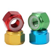 Aluminyo hex nylon insert lock nuts