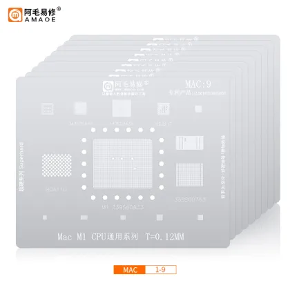 Tin Mesh BGA Reballing Stencil for Microsoft Surface Tablet/Notebook SSDPEBKF128G7 SF1 by Amaoe Steel Planting