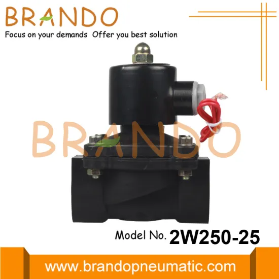 1'' Electric Water Plastic Solenoid Valve 24VDC 220VAC