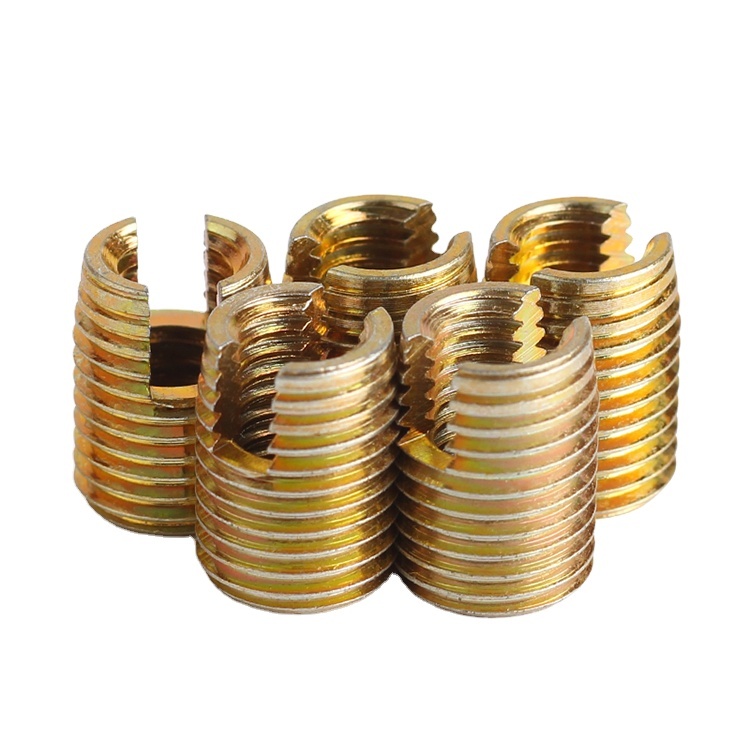 OEM Manufacture Zinc Alloy Iron Carbon Steel Hex Socket Drive Insert Nuts Threaded Wood Furniture-Galvanized Finish Din Standard