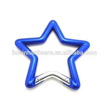 Fashion High Quality Metal Star Shape Aluminum Carabiner