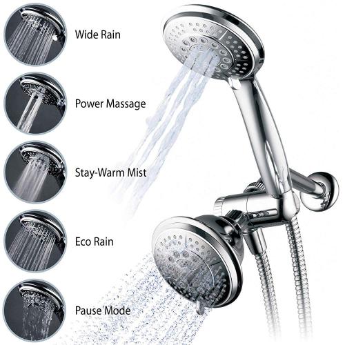 Chrome Bathroom Overhead Shower Head