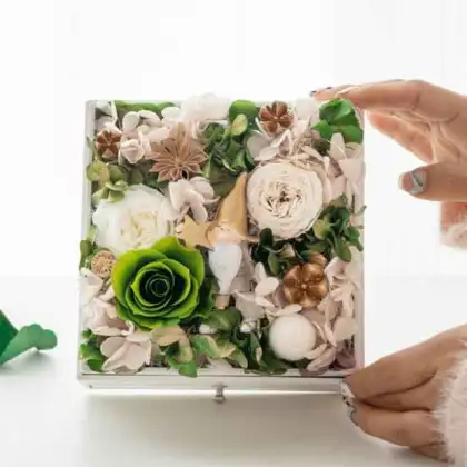 Wholesale Colorful Forever Flowers Arrangement Box - Gift Ready