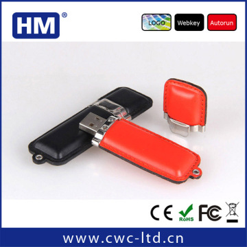 Business Leather Flash Drive Memory Stick U-Disk 16GB