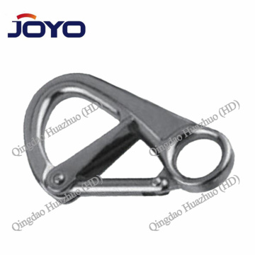 Stainless Steel Rigid Eye Snap Hook with Safety Latch - AISI 304 or 316