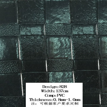 embossed PVC synthetic leather for home decoration