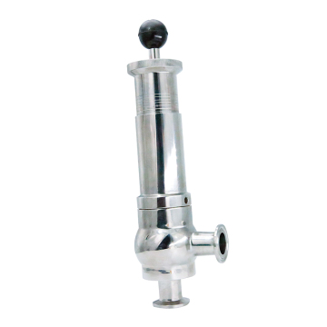 1.5 Inch Sanitary Food Grade SS304 SS316L Adjustable Pressure Relief Safety Valve
