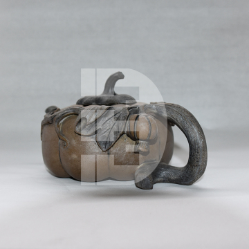 Batu diukir Teh Teapot Medium Pumpkin Pot